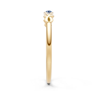 Dainty Graduated Scroll 5-Stone Ring