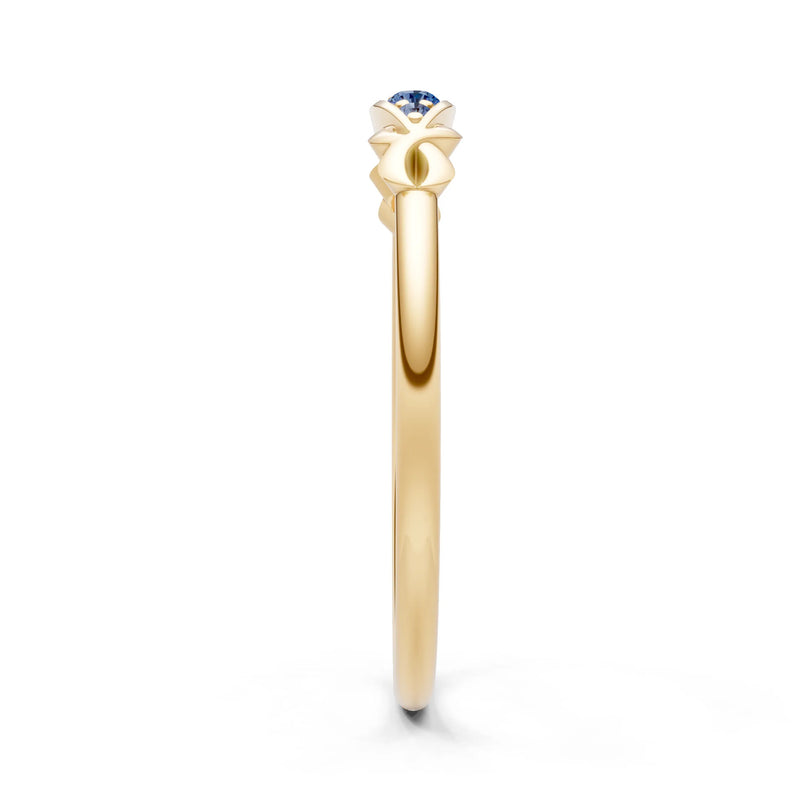 Dainty Graduated Scroll 5-Stone Ring