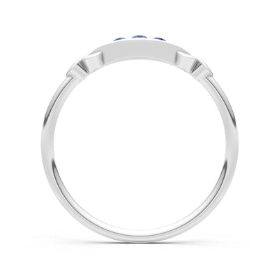 Dainty Graduated Scroll 5-Stone Ring