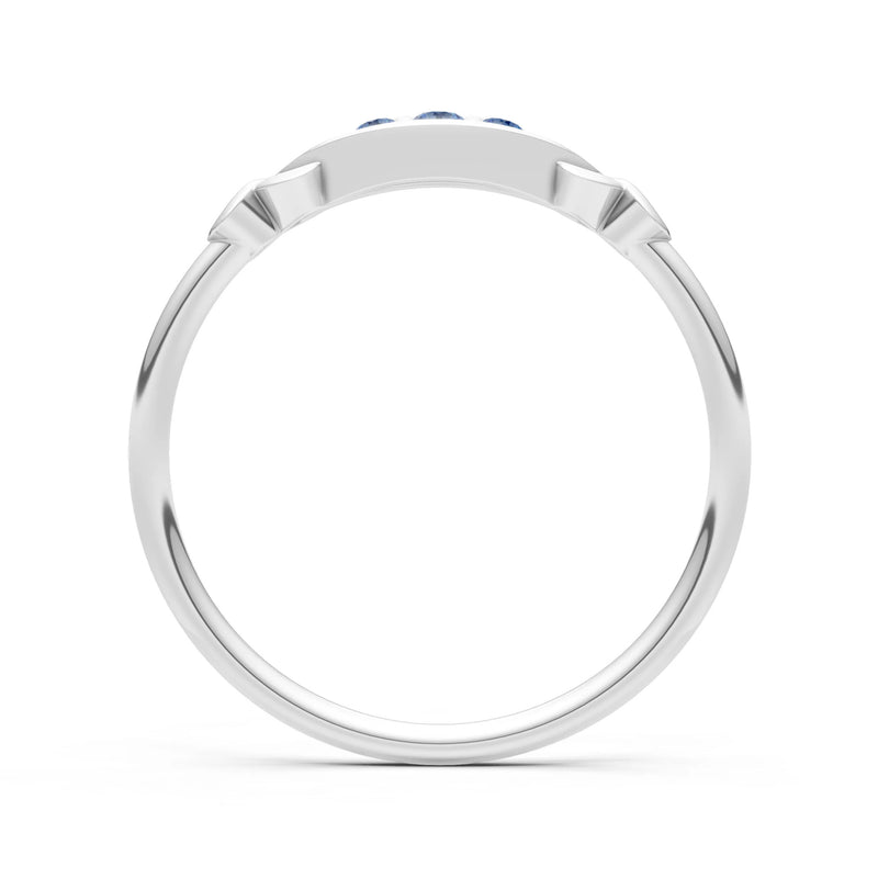 Dainty Graduated Scroll 5-Stone Ring