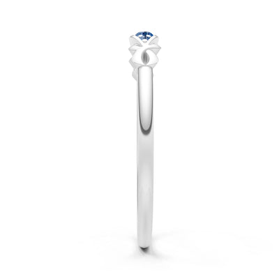 Dainty Graduated Scroll 5-Stone Ring