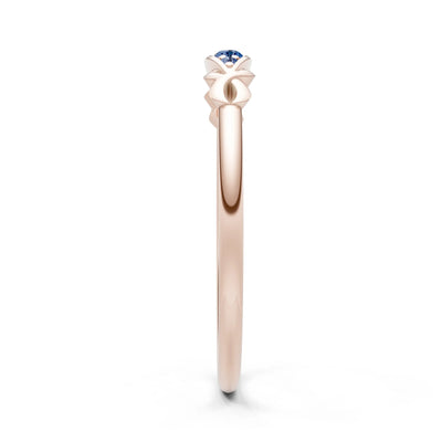 Dainty Graduated Scroll 5-Stone Ring