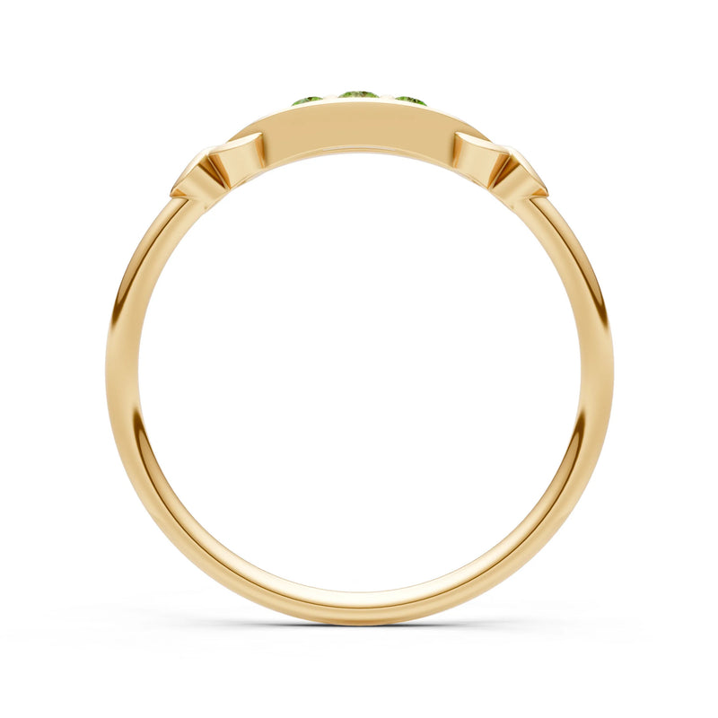 Dainty Graduated Scroll 5-Stone Ring