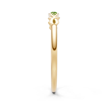 Dainty Graduated Scroll 5-Stone Ring