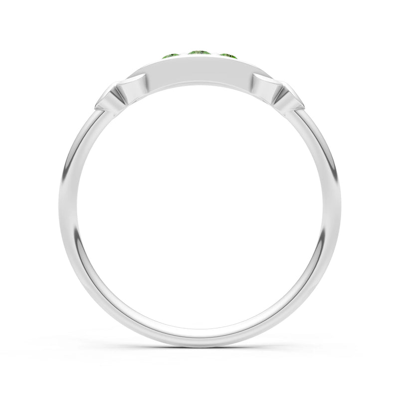 Dainty Graduated Scroll 5-Stone Ring