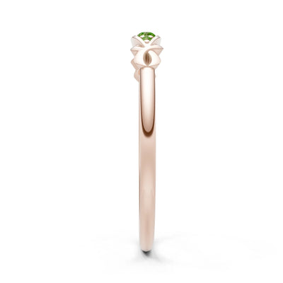 Dainty Graduated Scroll 5-Stone Ring