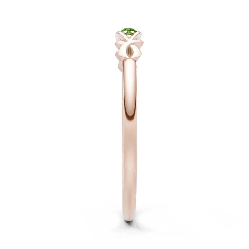 Dainty Graduated Scroll 5-Stone Ring