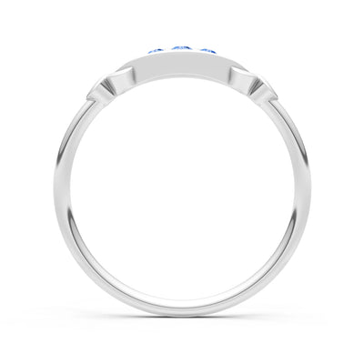 Dainty Graduated Scroll 5-Stone Ring