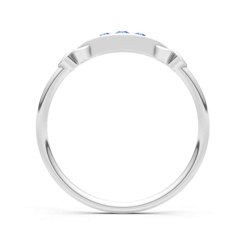 Dainty Graduated Scroll 5-Stone Ring