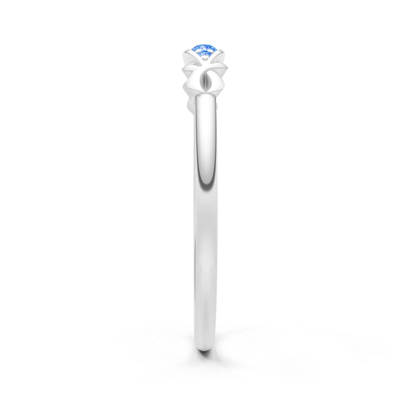 Dainty Graduated Scroll 5-Stone Ring