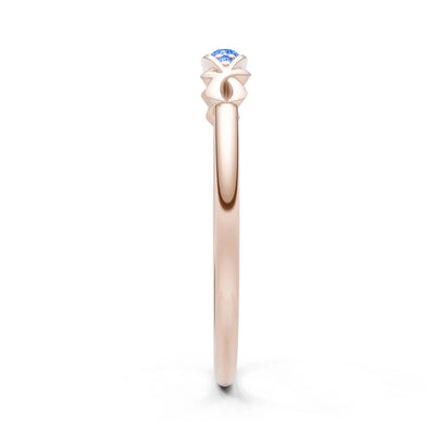 Dainty Graduated Scroll 5-Stone Ring