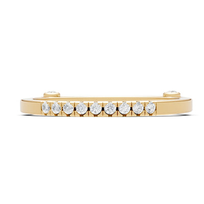 Dainty Euro Shank Pavé Band – Round