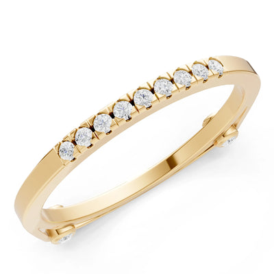 Dainty Euro Shank Pavé Band – Round