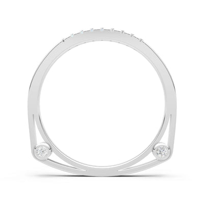 Dainty Euro Shank Pavé Band – Round