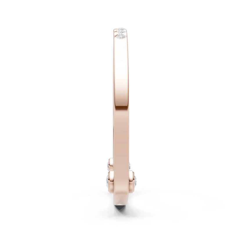 Dainty Euro Shank Pavé Band – Round