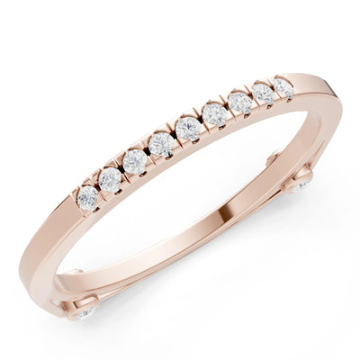 Dainty Euro Shank Pavé Band – Round