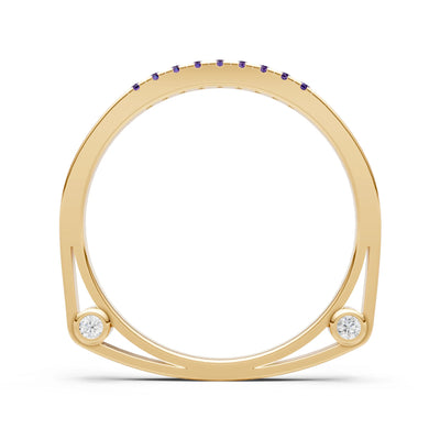 Dainty Euro Shank Pavé Band – Round
