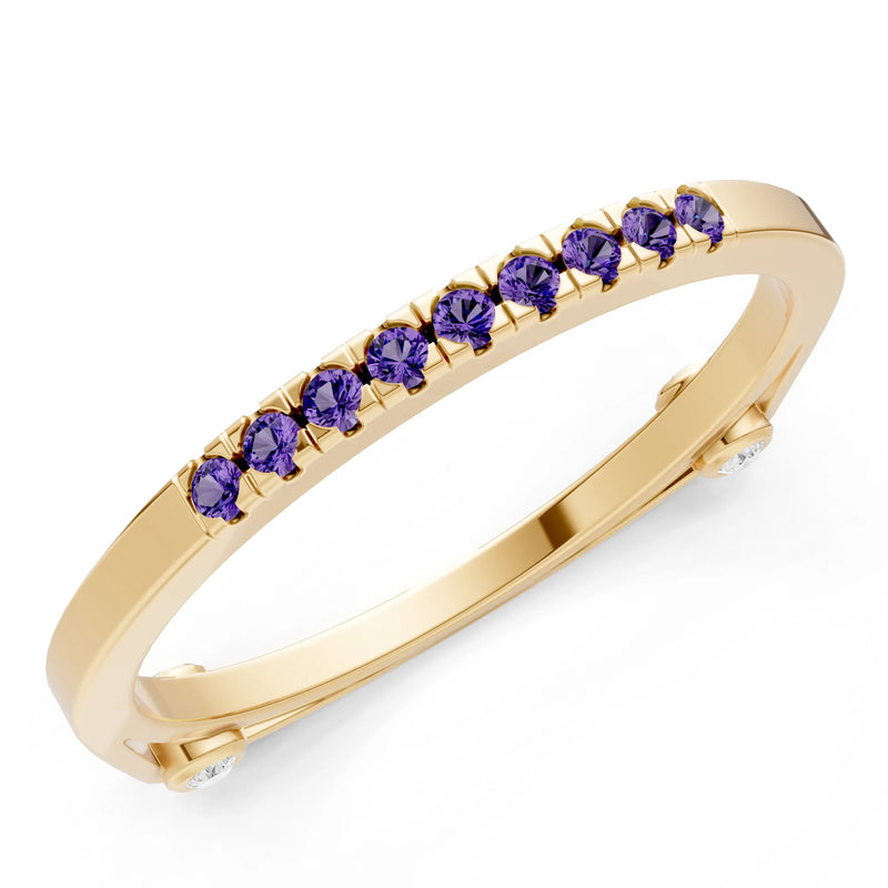 Dainty Euro Shank Pavé Band – Round