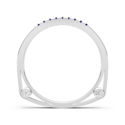 Dainty Euro Shank Pavé Band – Round