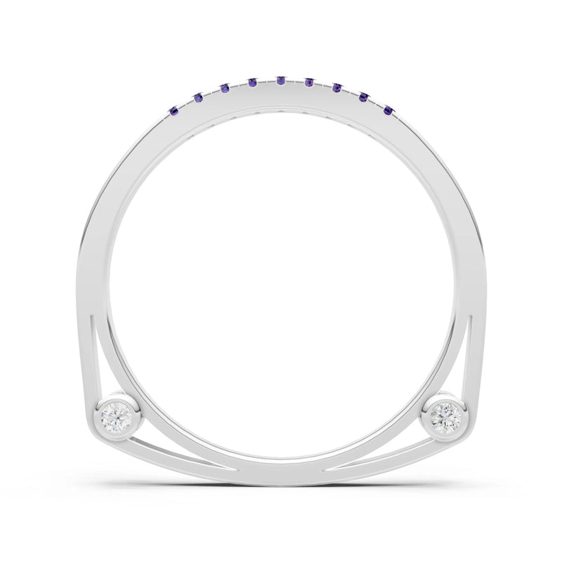 Dainty Euro Shank Pavé Band – Round