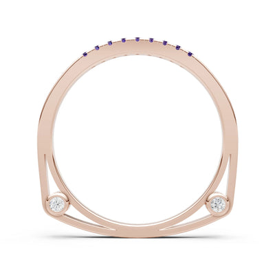 Dainty Euro Shank Pavé Band – Round