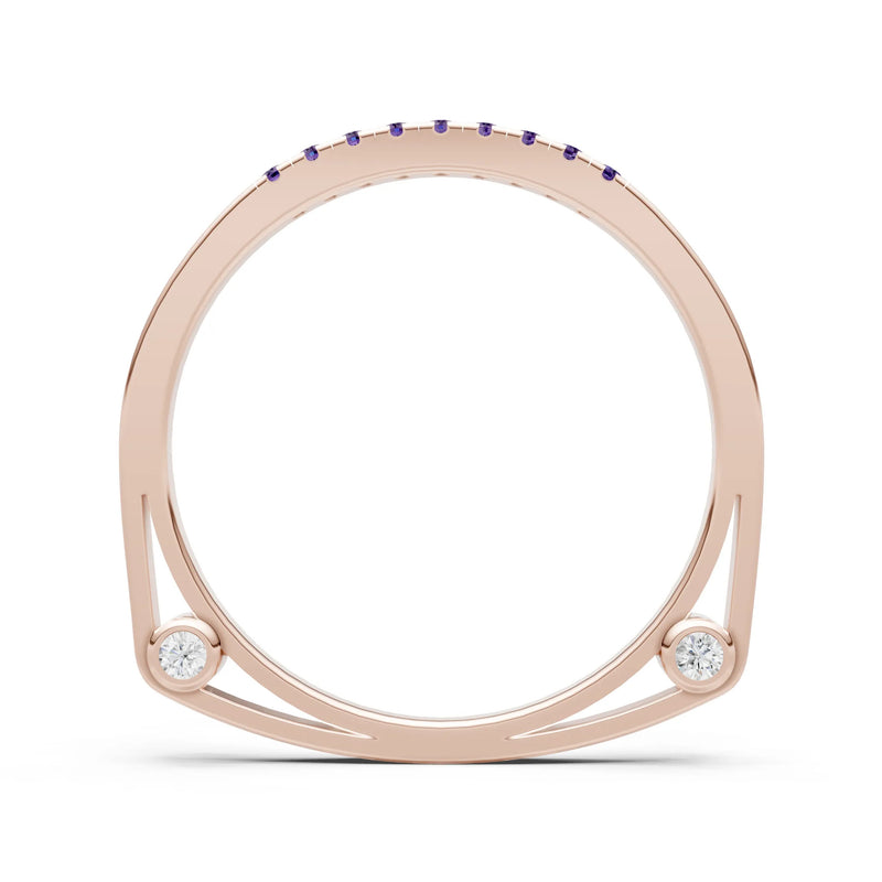 Dainty Euro Shank Pavé Band – Round