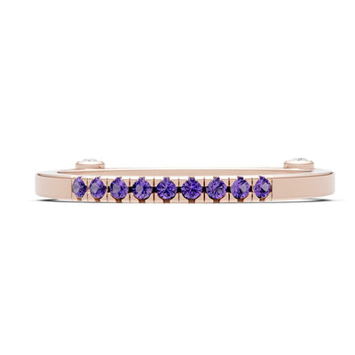 Dainty Euro Shank Pavé Band – Round
