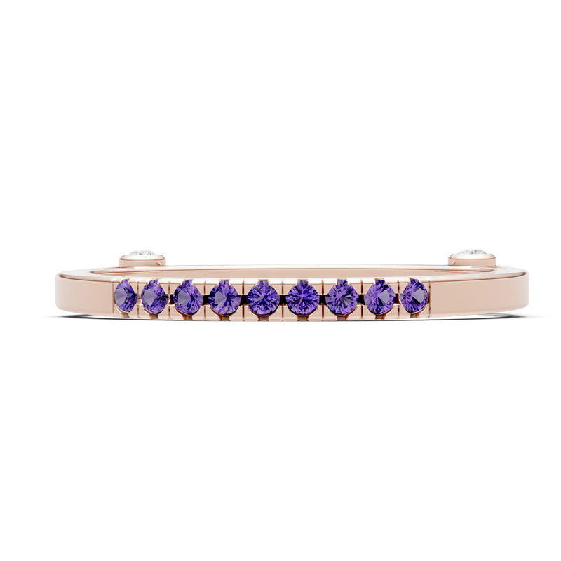 Dainty Euro Shank Pavé Band – Round