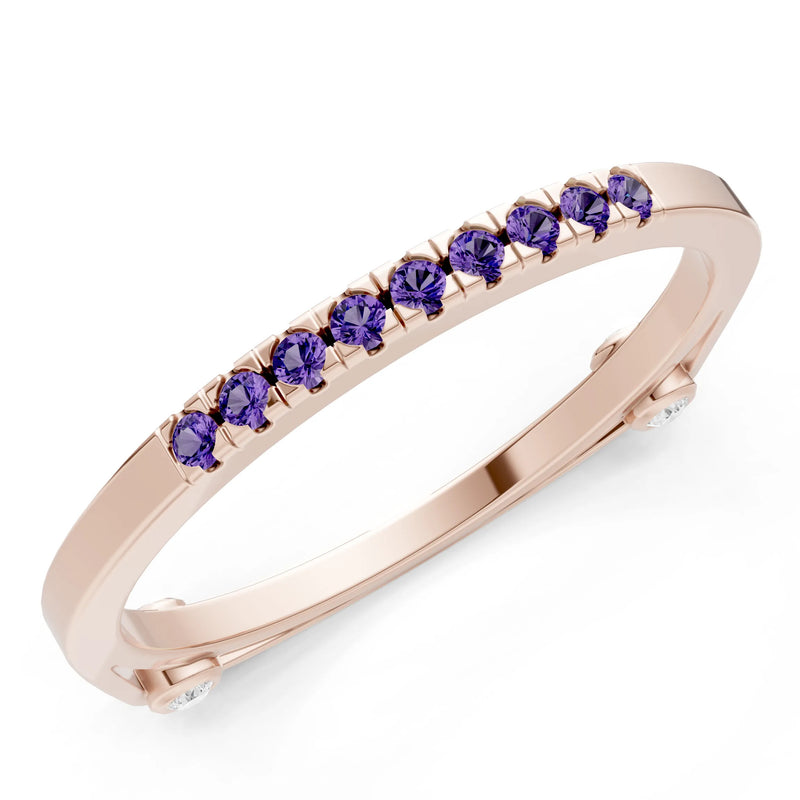 Dainty Euro Shank Pavé Band – Round
