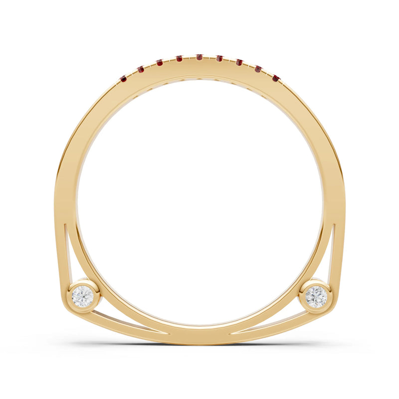 Dainty Euro Shank Pavé Band – Round