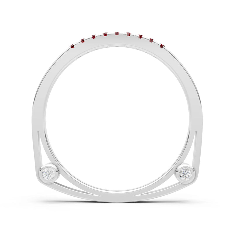 Dainty Euro Shank Pavé Band – Round
