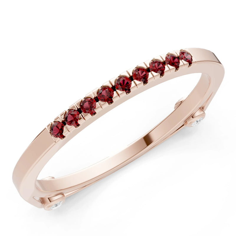 Dainty Euro Shank Pavé Band – Round