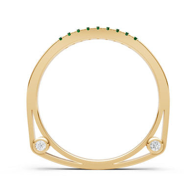 Dainty Euro Shank Pavé Band – Round