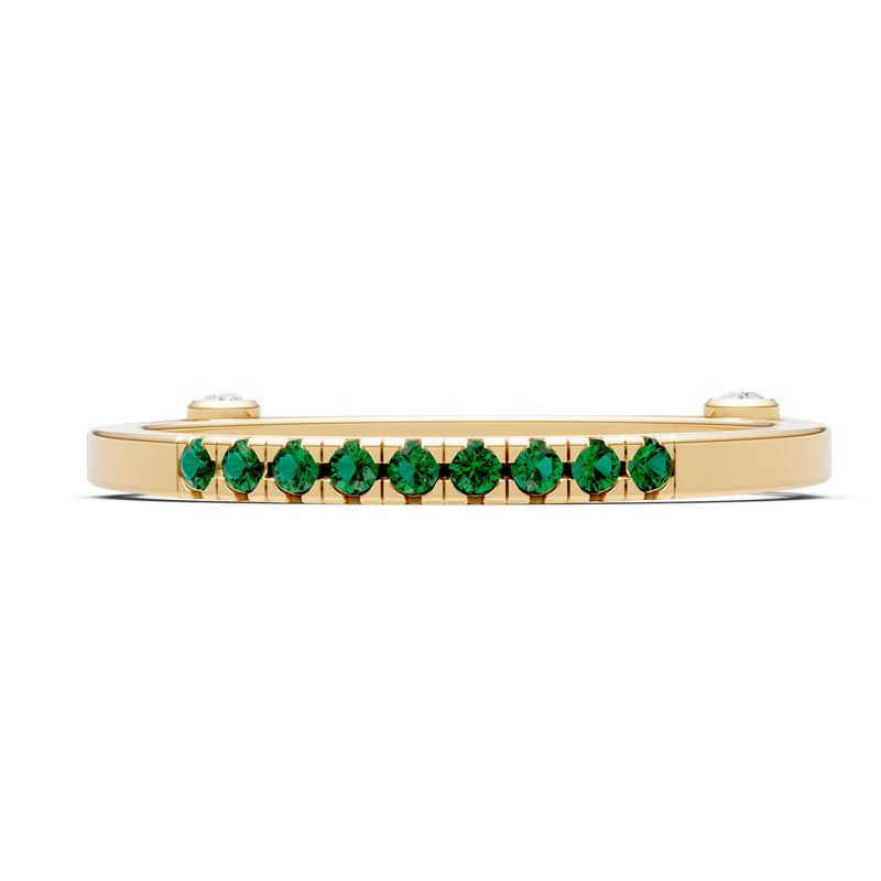 Dainty Euro Shank Pavé Band – Round