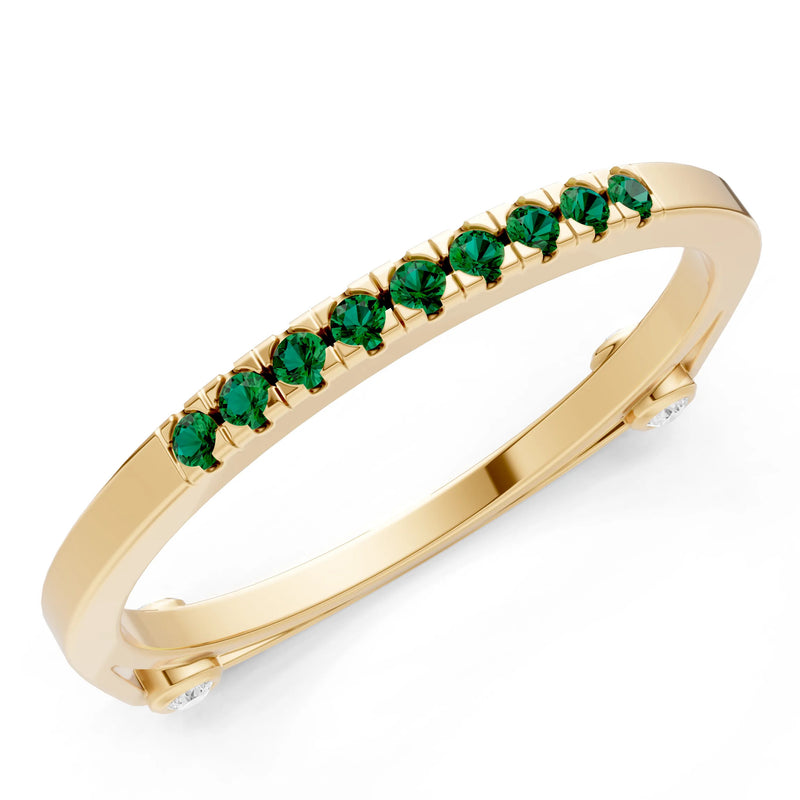 Dainty Euro Shank Pavé Band – Round