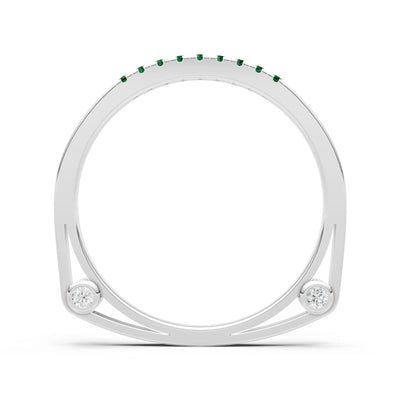 Dainty Euro Shank Pavé Band – Round
