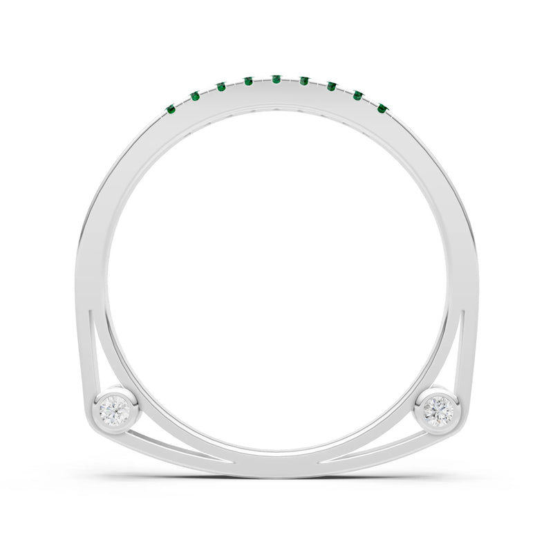 Dainty Euro Shank Pavé Band – Round