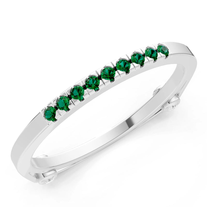 Dainty Euro Shank Pavé Band – Round