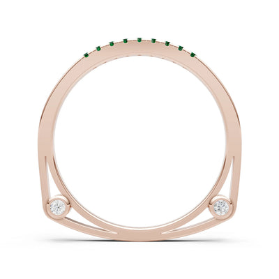 Dainty Euro Shank Pavé Band – Round