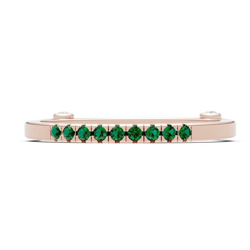 Dainty Euro Shank Pavé Band – Round