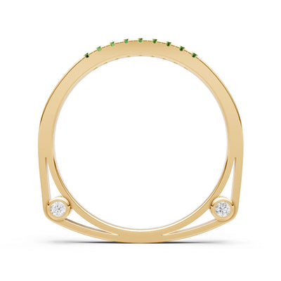 Dainty Euro Shank Pavé Band – Round