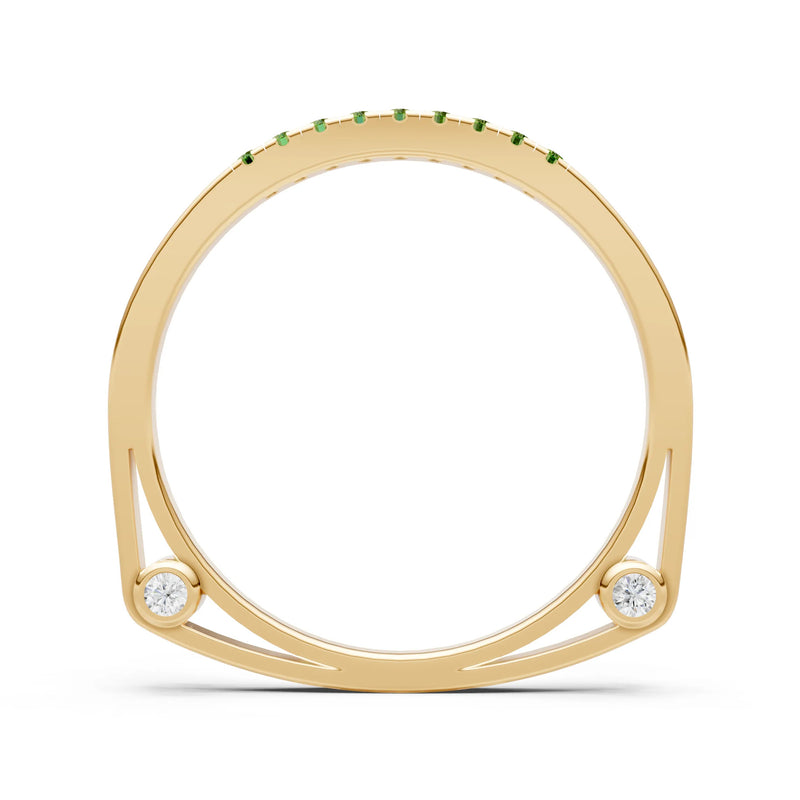 Dainty Euro Shank Pavé Band – Round