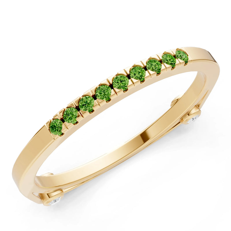 Dainty Euro Shank Pavé Band – Round