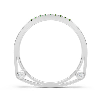 Dainty Euro Shank Pavé Band – Round