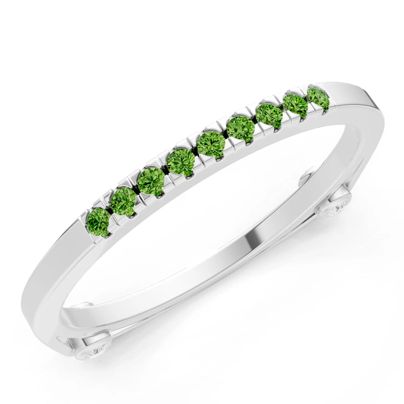 Dainty Euro Shank Pavé Band – Round