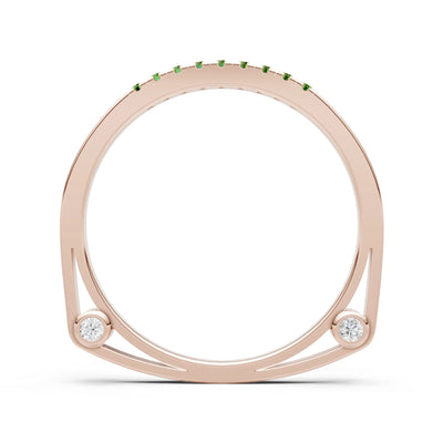 Dainty Euro Shank Pavé Band – Round