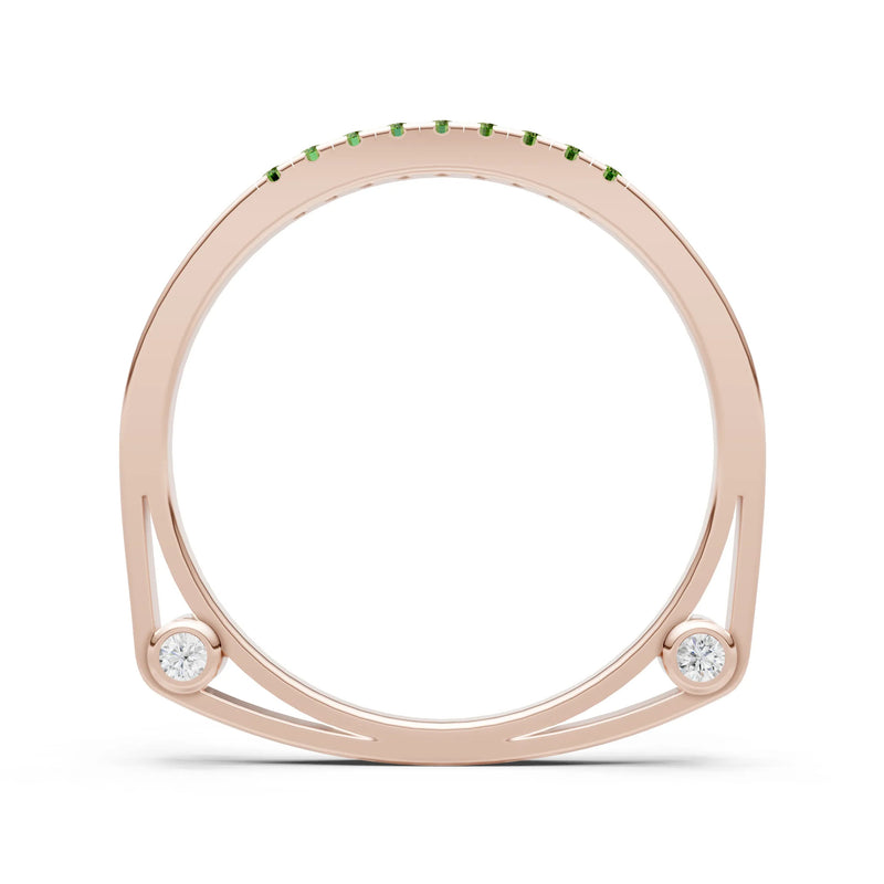 Dainty Euro Shank Pavé Band – Round