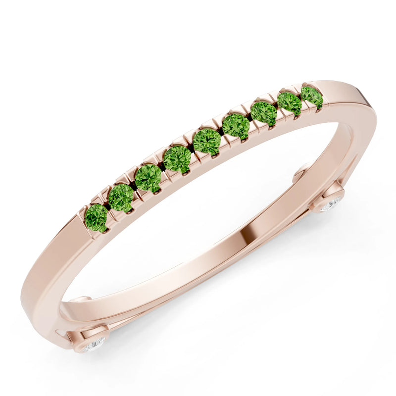 Dainty Euro Shank Pavé Band – Round