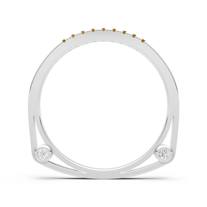 Dainty Euro Shank Pavé Band – Round
