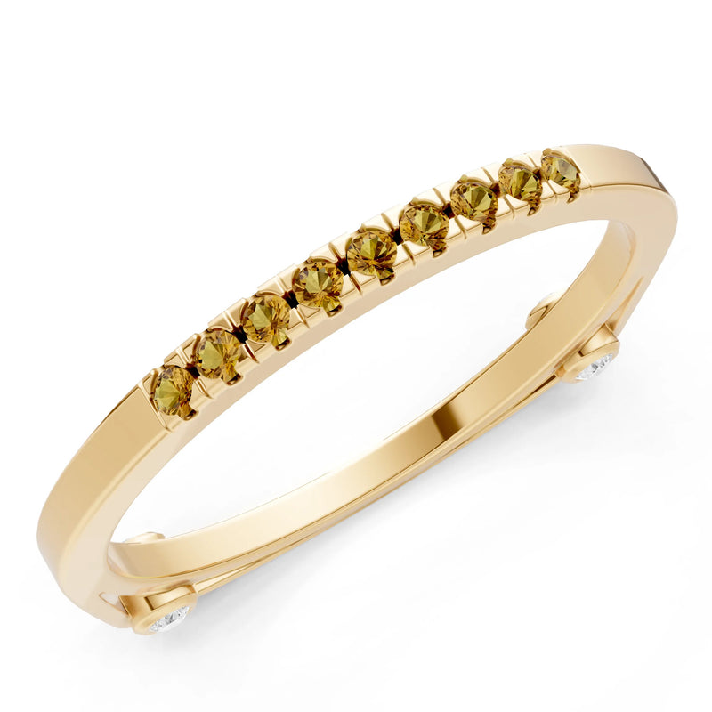 Dainty Euro Shank Pavé Band – Round